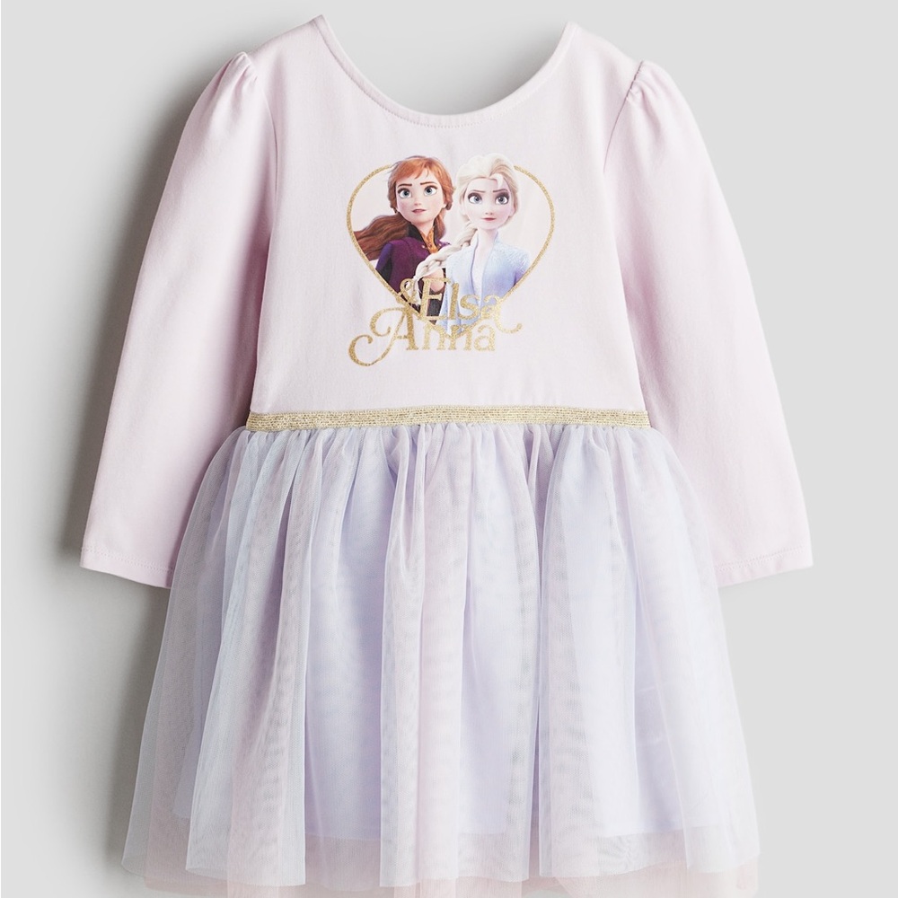 H&M Kids Dress - Light Pink with Frozen Design